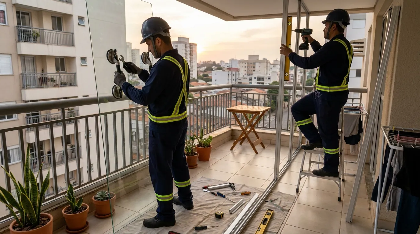 Envidraçamento de Sacada em Curitiba‑PR